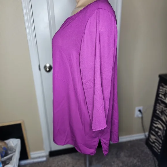 Avenue Flowy Blouse  Women’s Plus Size 30/32 - Picture 3 of 7